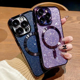 Electroplate Glitter Magsafe Case for iPhone